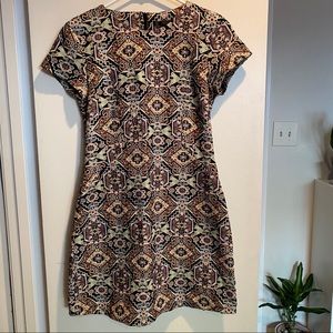 NWOT Geometric dress w detail